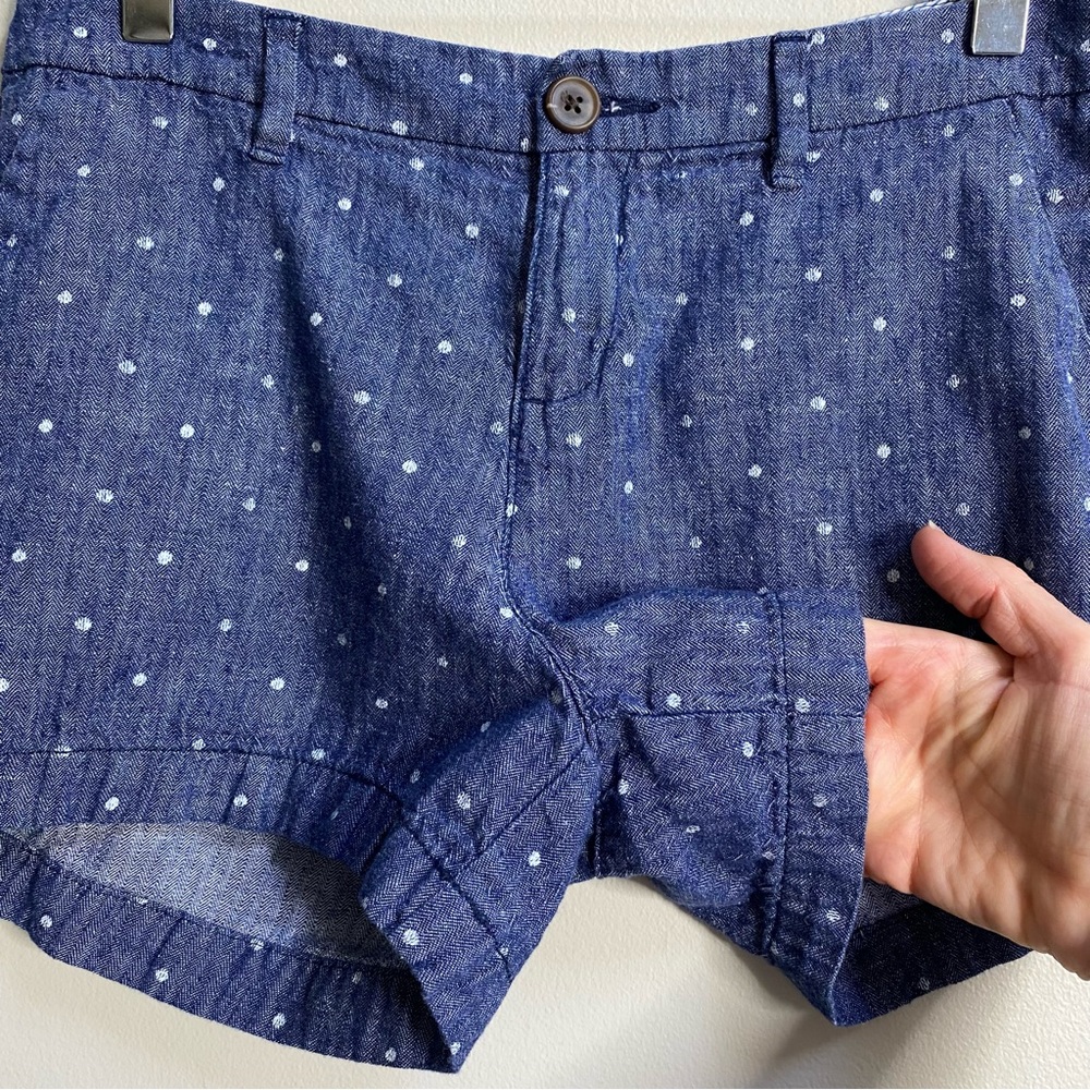 Old Navy Chambray Navy Dots Everyday Short Size 2 - Picture 6 of 11